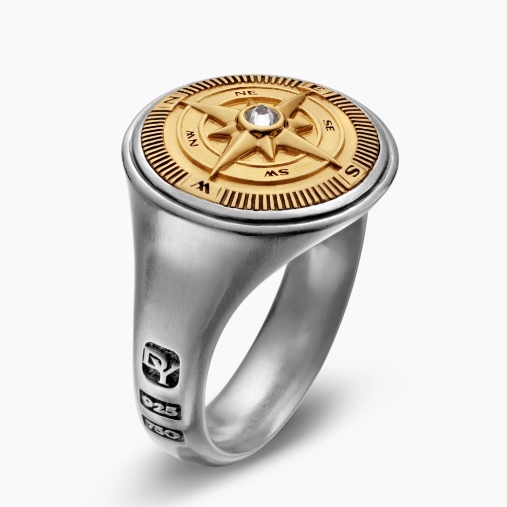 David Yurman Maritim Compass Signet Ring